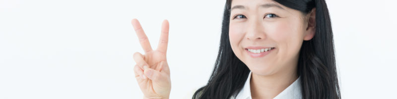 丸顔の女性